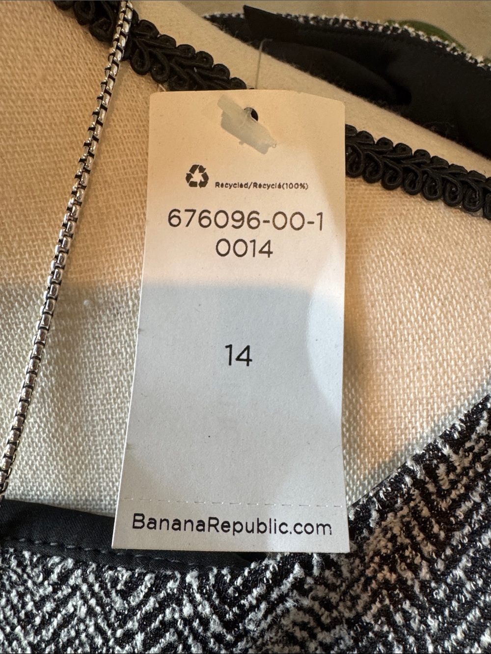 Banana Republic Long-Sleeve Boatneck Knit Herringbone Sheath Dress - Picture 10 of 10